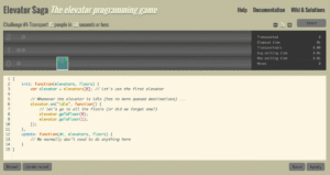 Elevator Saga: A JavaScript Programming Game for Elevator Optimization